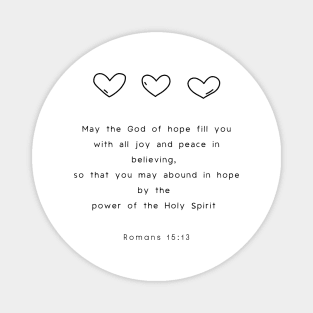 May the God of hope fill you Romans 15:13 Catholic Magnet